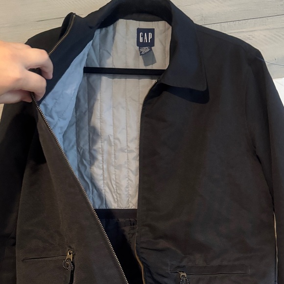GAP Women's Dark Jacket with Zip - Picture 7 of 8